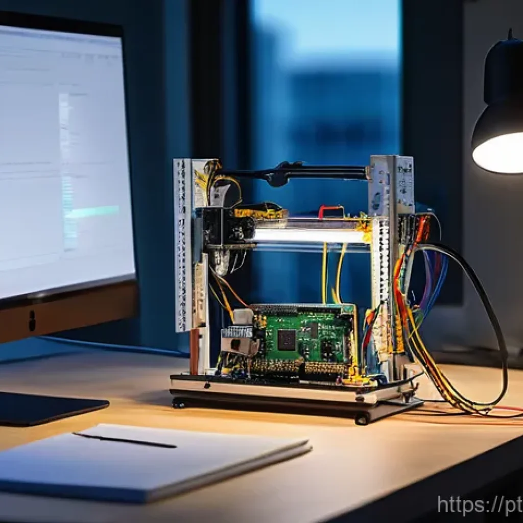 로봇 운영 체제  ROS - The lighting is crisp and clear, enhancing the futuristic and reliable nature of the technology. Hig...